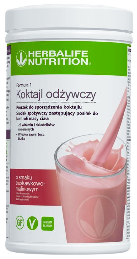 Koktajl odżywczy o smaku truskawkowo-malinowym 550 g