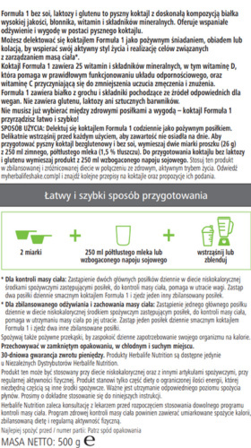 Koktajl odżywczy o smaku malin i białej czekolady 500 g